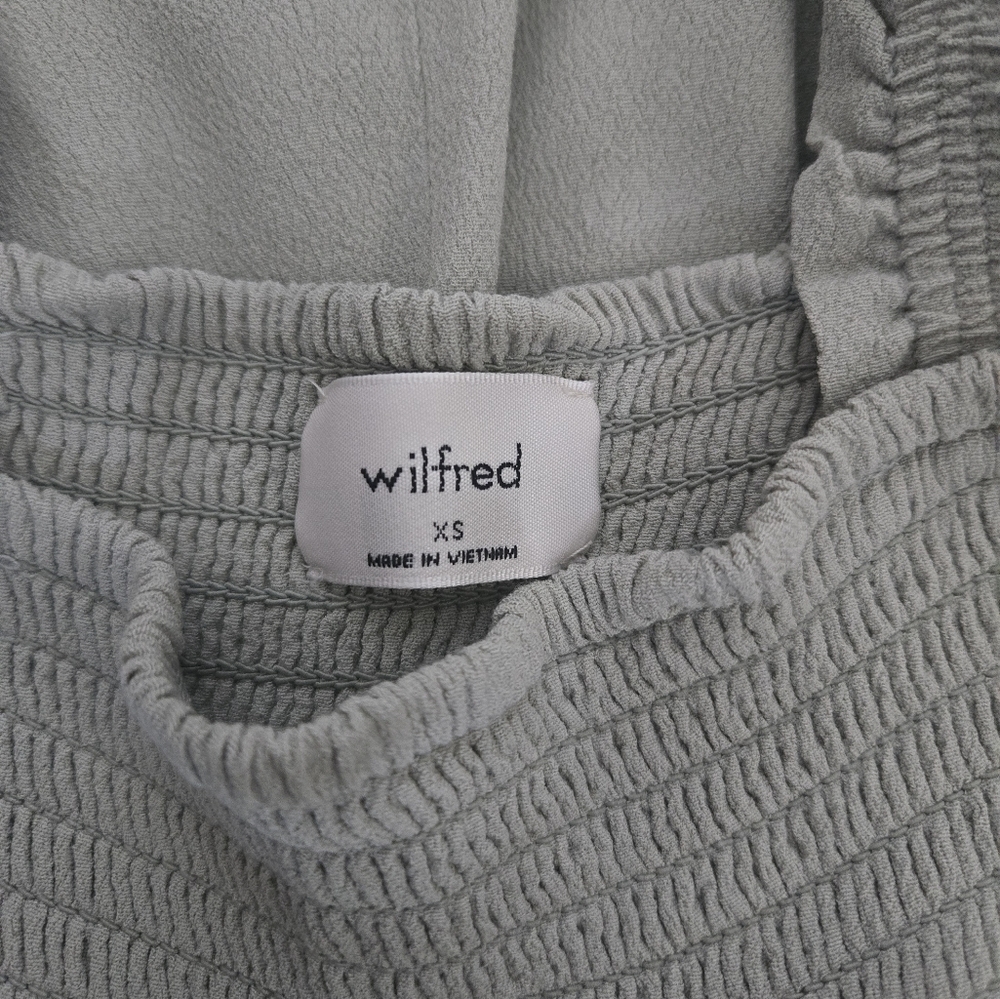 Aritzia Wilfred Chianti Smocked Crepe Jumpsuit Size XS - Picture 8 of 10